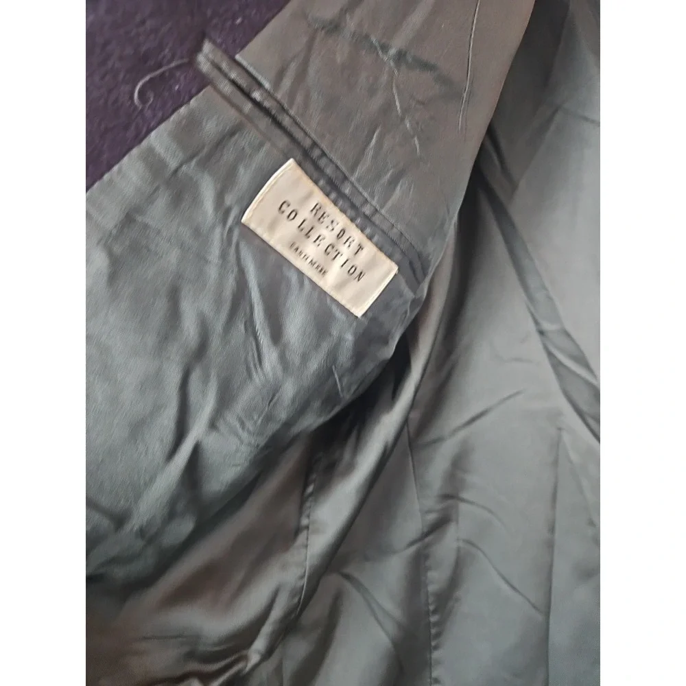 Vintage Resort‎ Collection 100% Cashmere Double Breasted Navy Blazer USA